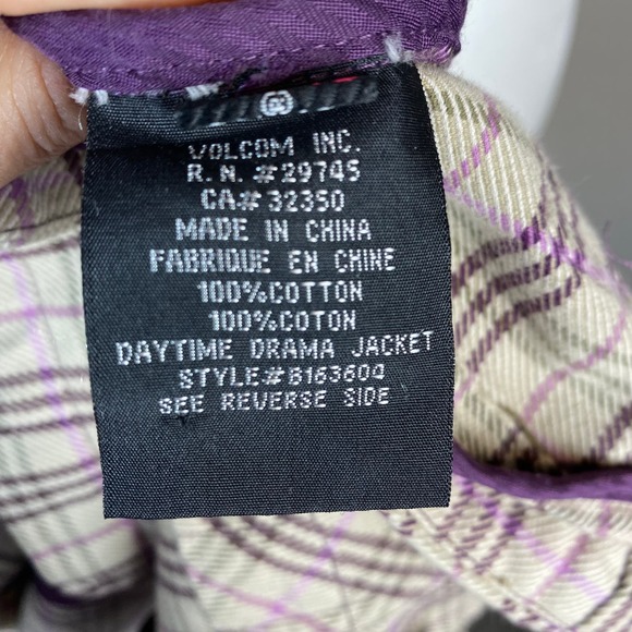 Volcom Jacket Jackets Coats Button Down Shirt Daytime Dreamer Jacket Size XS - Picture 11 of 13